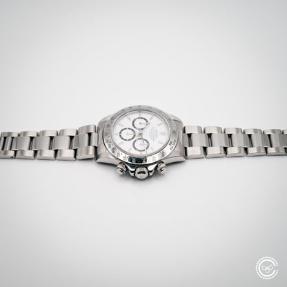 Rolex Daytona 16520 “Zenith Era” | 1997 | White Dial | 40mm | Stainless Steel | Oyster Bracelet | Reserved**