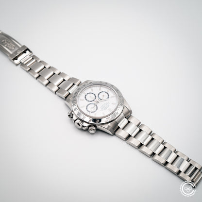 Rolex Daytona 16520 “Zenith Era” | 1997 | White Dial | 40mm | Stainless Steel | Oyster Bracelet | Reserved**