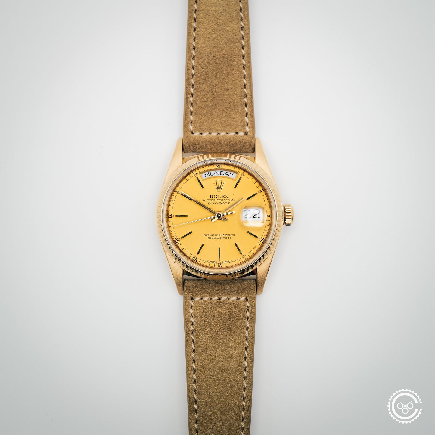 Rolex Day-Date 18038 — 18k Yellow Gold