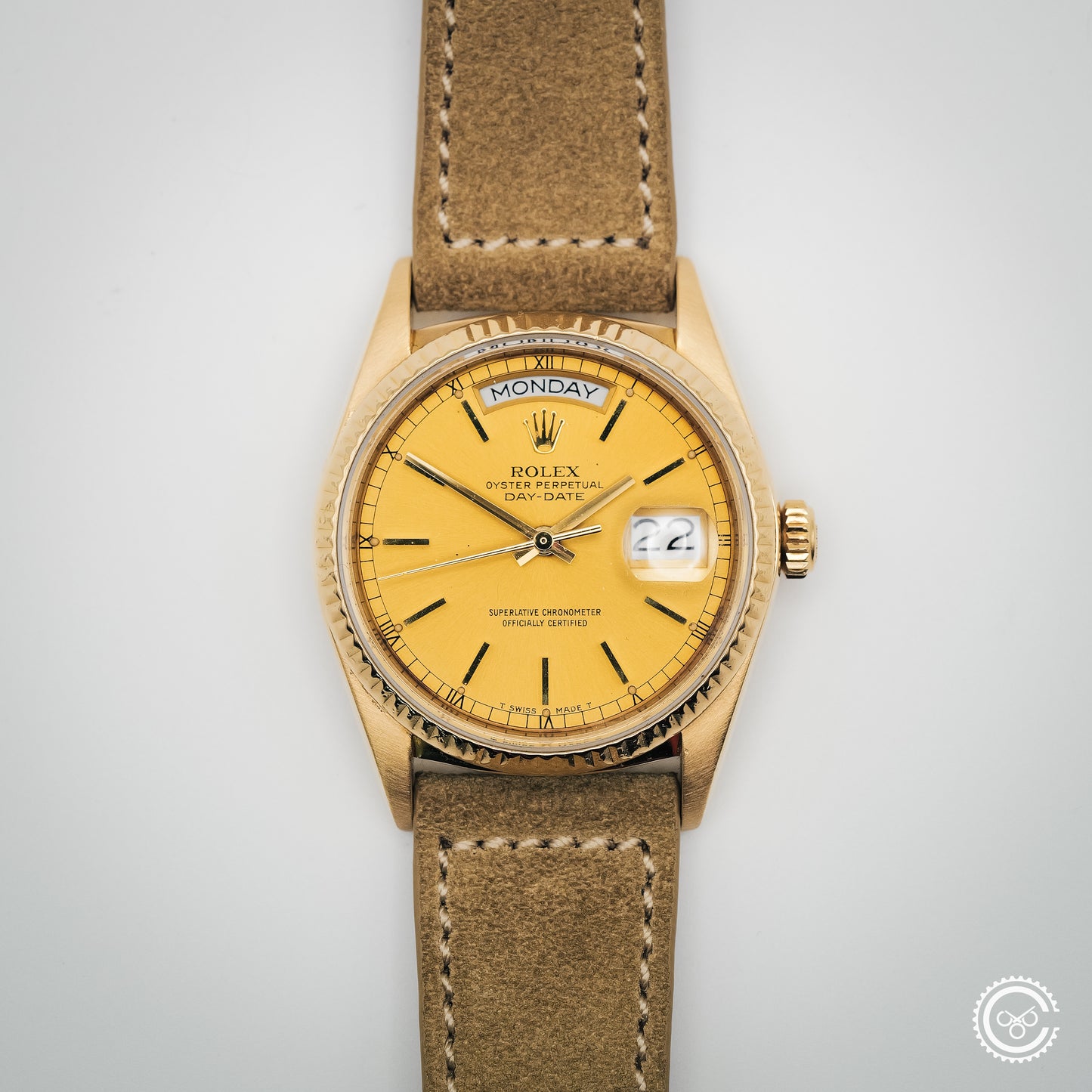 Rolex Day-Date 18038 — 18k Yellow Gold