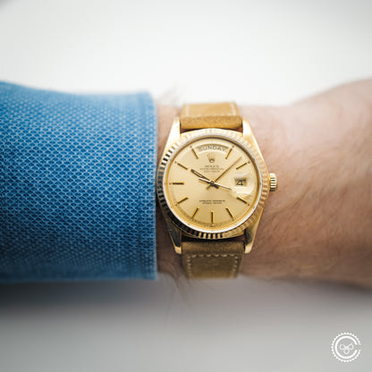 Rolex Day-Date 1803 — 18K Yellow Gold (Champagne Dial)