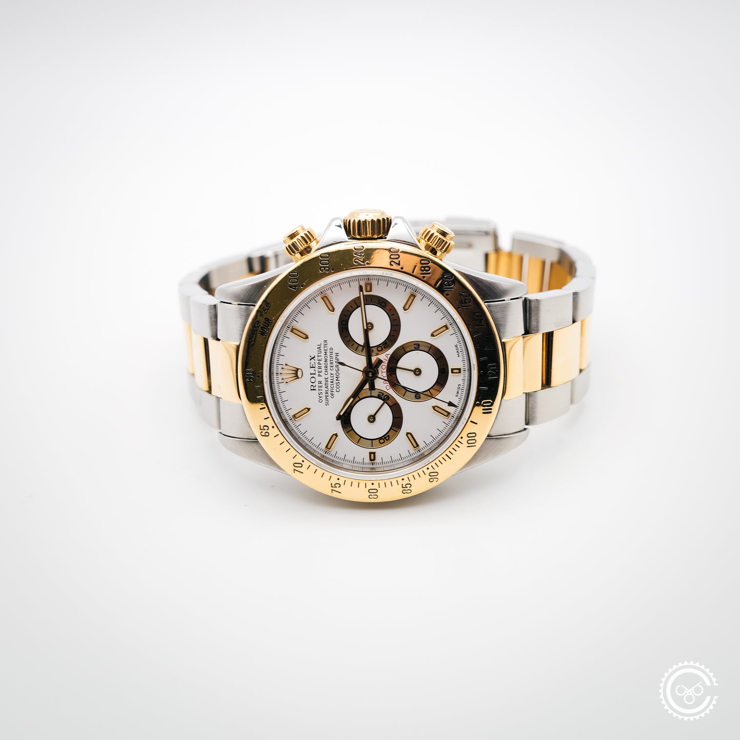 Rolex Daytona 16523 – Zenith Era Two-Tone (White Dial)