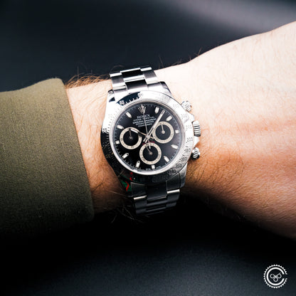 Rolex — Cosmograph Daytona — Ref. 116520 — Circa 2005 — Black Dial - Reserved