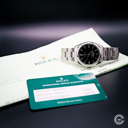 Rolex — Oyster Perpetual Air-King — Reference 5500 — 1987 — Black Dial