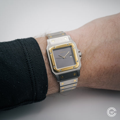 Cartier — Santos Carrée “Ghost Dial” — Ref. 2961 — 1986 — Watch & Papers (Harrods)