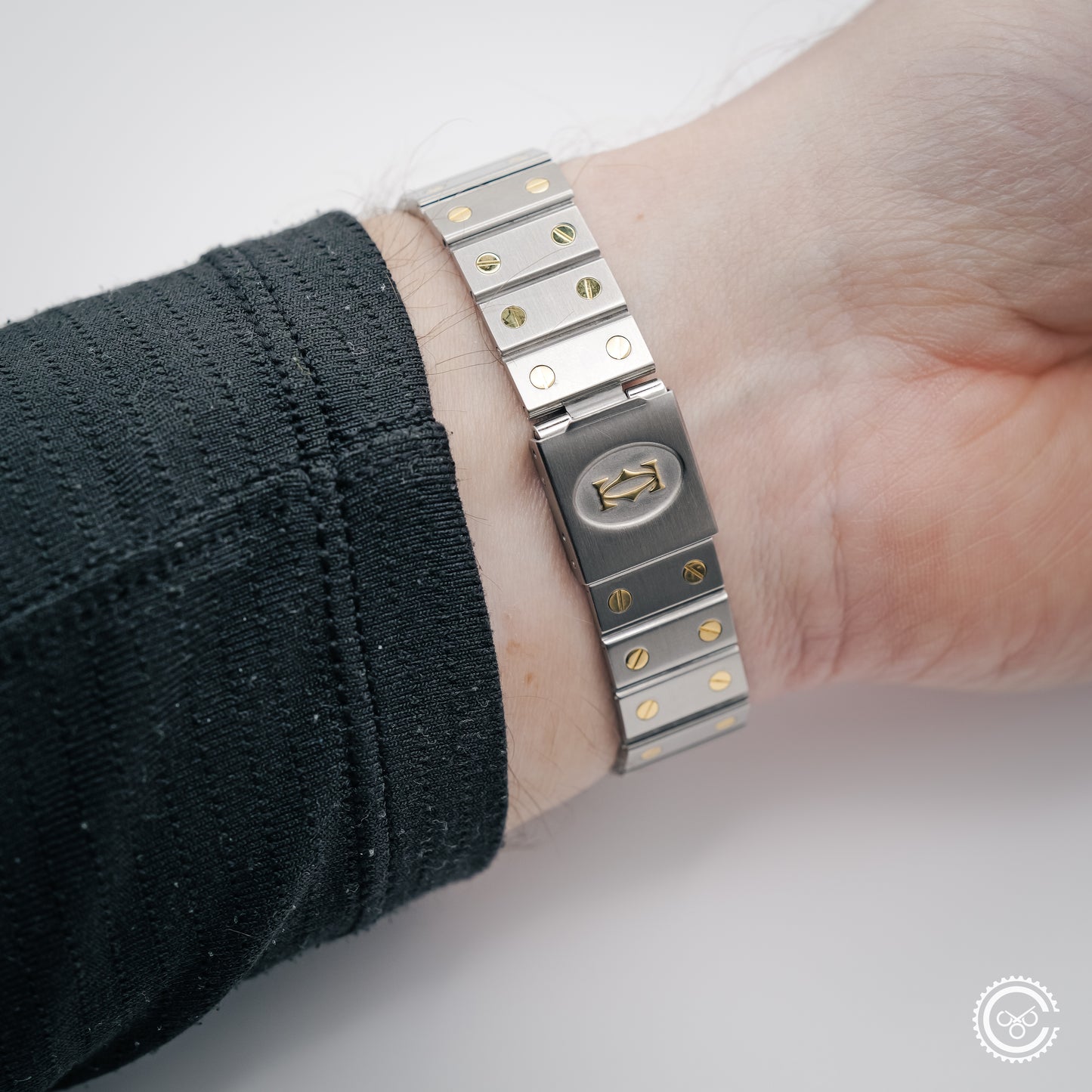 Cartier — Santos Carrée “Ghost Dial” — Ref. 2961 — 1986 — Watch & Papers (Harrods)