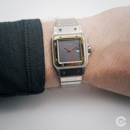 Cartier — Santos Carrée “Ghost Dial” — Ref. 2961 — 1986 — Watch & Papers (Harrods)