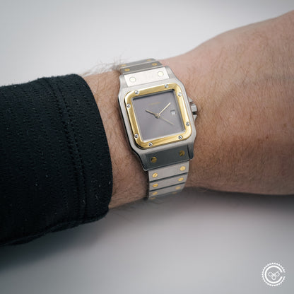 Cartier — Santos Carrée “Ghost Dial” — Ref. 2961 — 1986 — Watch & Papers (Harrods)