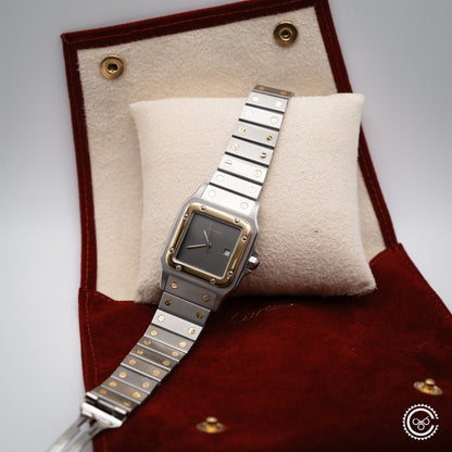 Cartier — Santos Carrée “Ghost Dial” — Ref. 2961 — 1986 — Watch & Papers (Harrods)