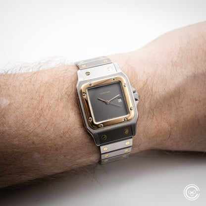 Cartier — Santos Carrée “Ghost Dial” — Ref. 2961 — 1986 — Watch & Papers (Harrods)